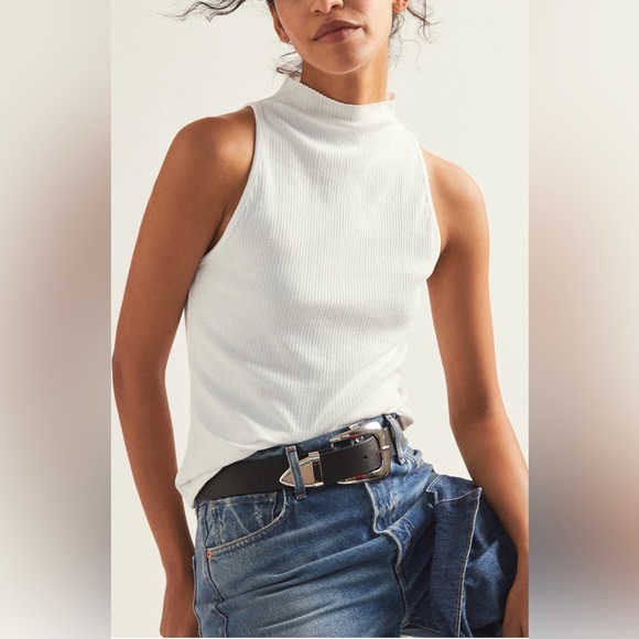 Maeve Tops - Alicia Mock Neck Tank